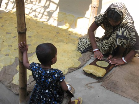 Papadam Making